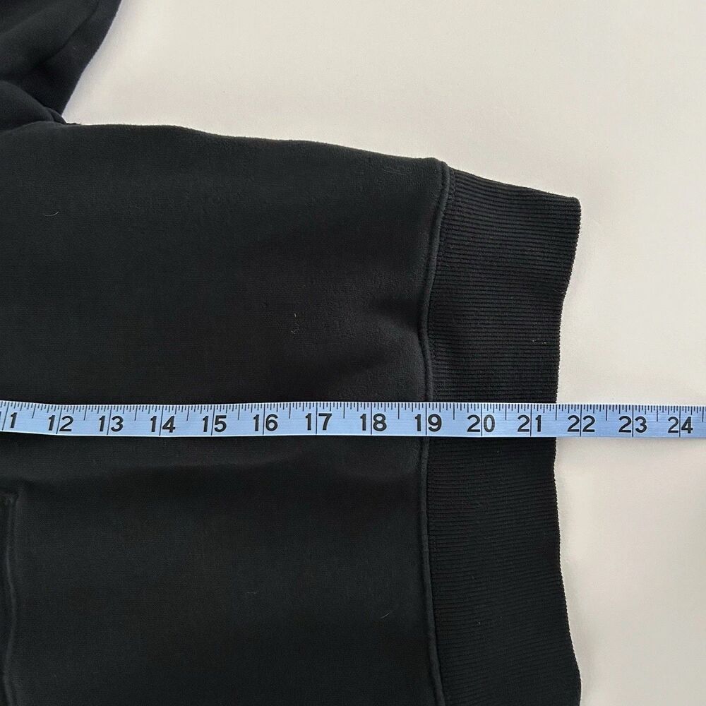 Offline By Aerie Cloud Fleece Snap Front Hoodie Womens Size S Black Oversized - Picture 8 of 10